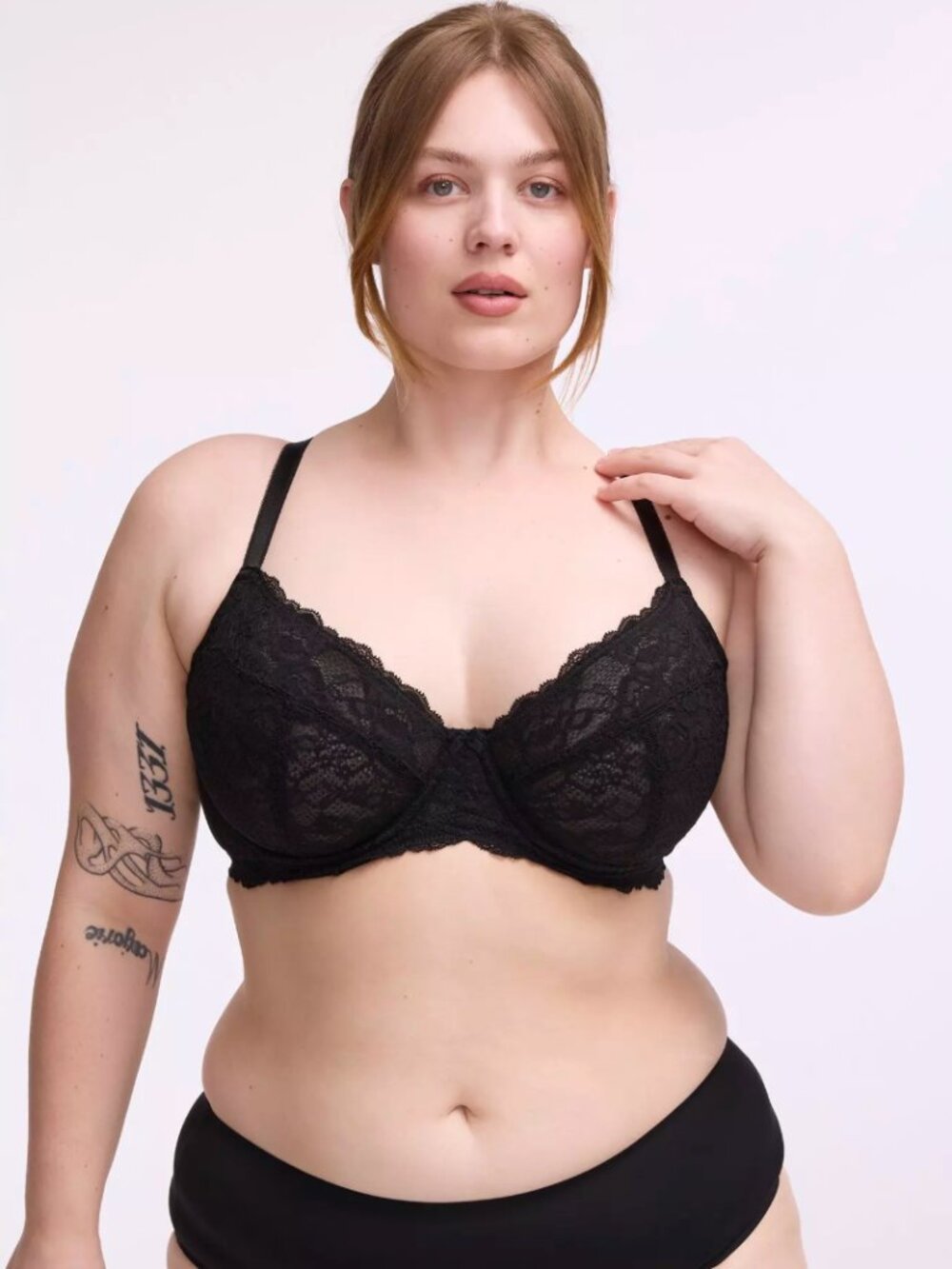 NWT Torrid 46C Black Full-Coverage Unlined Bra Plus Size 46C - Black Lace Bra